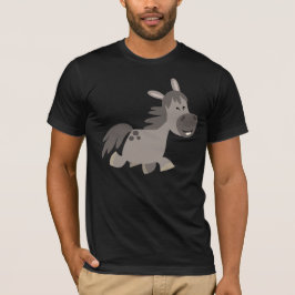 Niedlicher Cartoon Grau Pony T - Shirt