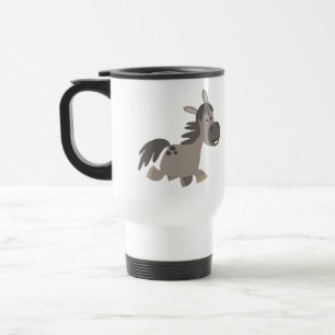 Niedlicher Cartoon Gray Pony Tasse