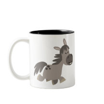 Niedlicher Cartoon Gray Pony