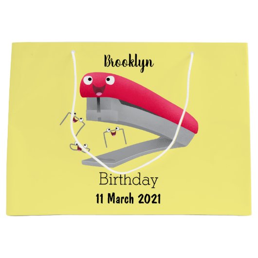 Niedlicher Cartoon Große Geschenktüte (Vorderseite)