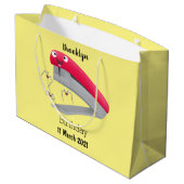 Niedlicher Cartoon Große Geschenktüte (Rückseite Schrägansicht)