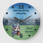 Niedlicher Cartoon Große Wanduhr (Vorderseite)