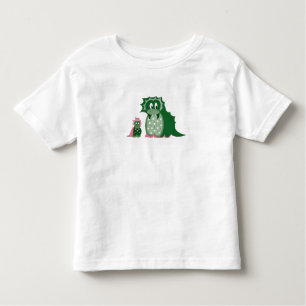 Niedlicher Cartoon Grüne Drachen Kleinkind T-shirt