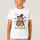 Niedlicher Cartoon Halloween Capybara "Cappy Ever  T-Shirt (Vorderseite)