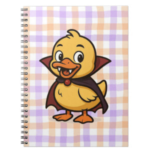 Niedlicher Cartoon Halloween Entenvampire Notizblock