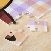Niedlicher Cartoon Halloween Entenvampire Puzzle (Seite)
