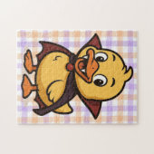 Niedlicher Cartoon Halloween Entenvampire Puzzle (Horizontal)