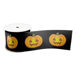 Niedlicher Cartoon Halloween Jack O’Lantern Pumpki Satinband