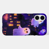 Niedlicher Cartoon Halloween Mitternachtsflieger Case-Mate iPhone Hülle (Rückseite (Horizontal))