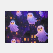 Niedlicher Cartoon Halloween Mitternachtsflieger Fußmatte (Vorderseite)