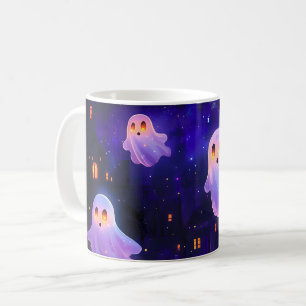 Niedlicher Cartoon Halloween Mitternachtsflieger Kaffeetasse