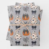 Niedlicher Cartoon Halloween-Muster Geschenkpapier Set (Beispiel)