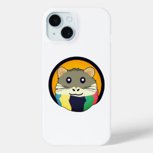 Niedlicher Cartoon Hamster mit einem farbigen Scha Case-Mate iPhone Hülle
