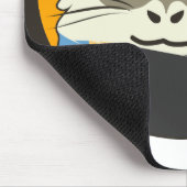 Niedlicher Cartoon Hamster mit einem farbigen Scha Mousepad (Ecke)