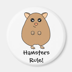 Niedlicher Cartoon-Hamster-Regel-Magnet Magnet