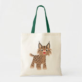 Niedlicher Cartoon Happy Lynx Bag Tragetasche (Vorne)