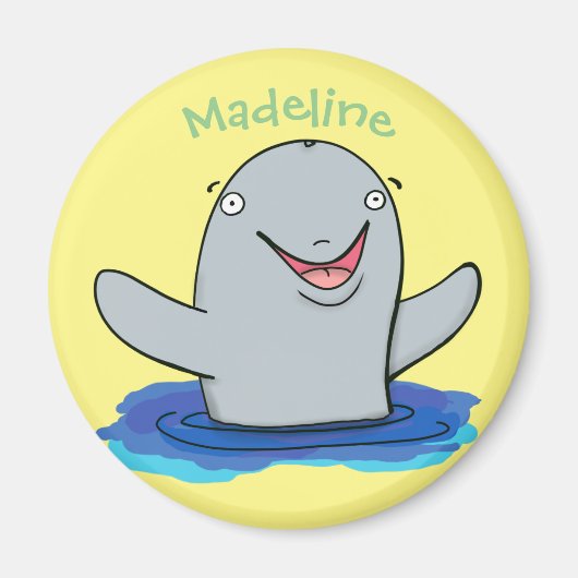 Niedlicher Cartoon-Happy-Magnet Magnet (Vorne)