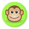 Niedlicher Cartoon Happy Monkey Face