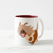 Niedlicher Cartoon Happy Pinto Pony Tasse (VorderseiteRechts)