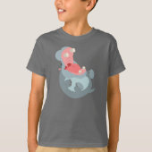 Niedlicher Cartoon Hippo Children T - Shirt (Vorderseite)