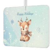 Niedlicher Cartoon Hirsch im Schnee Autolufterfrischer (Links)