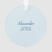 Niedlicher Cartoon Hirsch im Schnee Ornament (Rückseite)