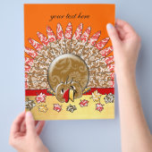 Niedlicher Cartoon Holiday Türkei Flyer (Hand)