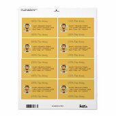 Niedlicher Cartoon Hummeln trägt Eimer (Vorne)