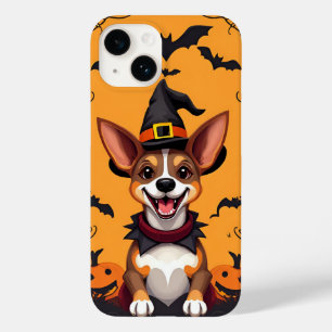 Niedlicher Cartoon-Hund als Hexe verkleidet Case-Mate iPhone 14 Hülle