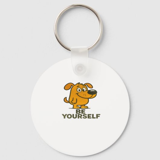 Niedlicher Cartoon Hund Schlüsselanhänger Inspirat (Vorderseite)