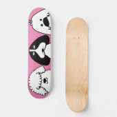 Niedlicher Cartoon Hund Spielerisches Design Skateboard (Vorderseite)