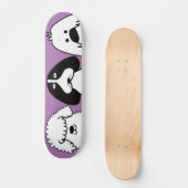 Niedlicher Cartoon Hund Spielerisches Design Skateboard (Vorderseite)
