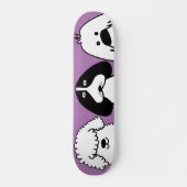 Niedlicher Cartoon Hund Spielerisches Design Skateboard (Vorne)