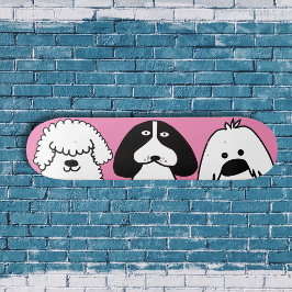 Niedlicher Cartoon Hund Spielerisches Design Skateboard