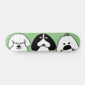 Niedlicher Cartoon Hund Spielerisches Design Skateboard (Horizontal)