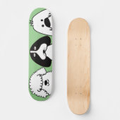 Niedlicher Cartoon Hund Spielerisches Design Skateboard (Vorderseite)