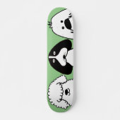 Niedlicher Cartoon Hund Spielerisches Design Skateboard (Vorne)