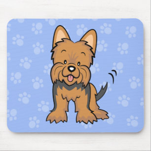 Niedlicher Cartoon-Hund Yorkie Mousepad