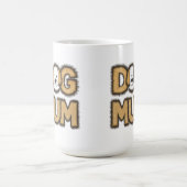 Niedlicher Cartoon-Hundelmutter-Tag Kaffeetasse (Mittel)