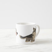 Niedlicher Cartoon Hungerfestungen Wolf Espresso T Espressotasse (Vorderseite Rechts)