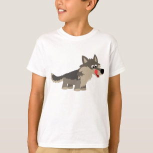 Niedlicher Cartoon Hungerfestungen Wolf Kinder T - T-Shirt