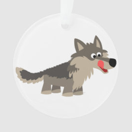 Niedlicher Cartoon Hungerwolf Akryler Ornament