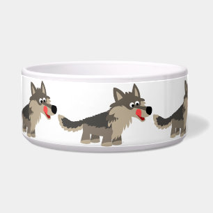 Niedlicher Cartoon Hungerwolf Dog Bowl Napf