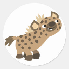 Niedlicher Cartoon Hyena Sticker