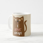 Niedlicher Cartoon I Liebe Hunde Kaffeetasse (Vorderseite Links)