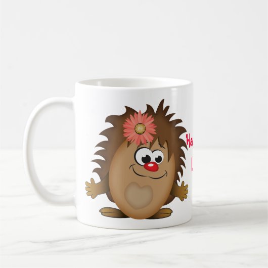 Niedlicher Cartoon-Igel Kaffeetasse (Links)