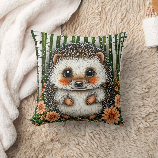 Niedlicher Cartoon Igel Kissen (Decke)