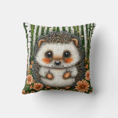 Niedlicher Cartoon Igel Kissen (Rückseite)