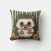 Niedlicher Cartoon Igel Kissen (Vorderseite)