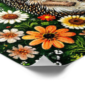 Niedlicher Cartoon Igel Poster (Ecke)